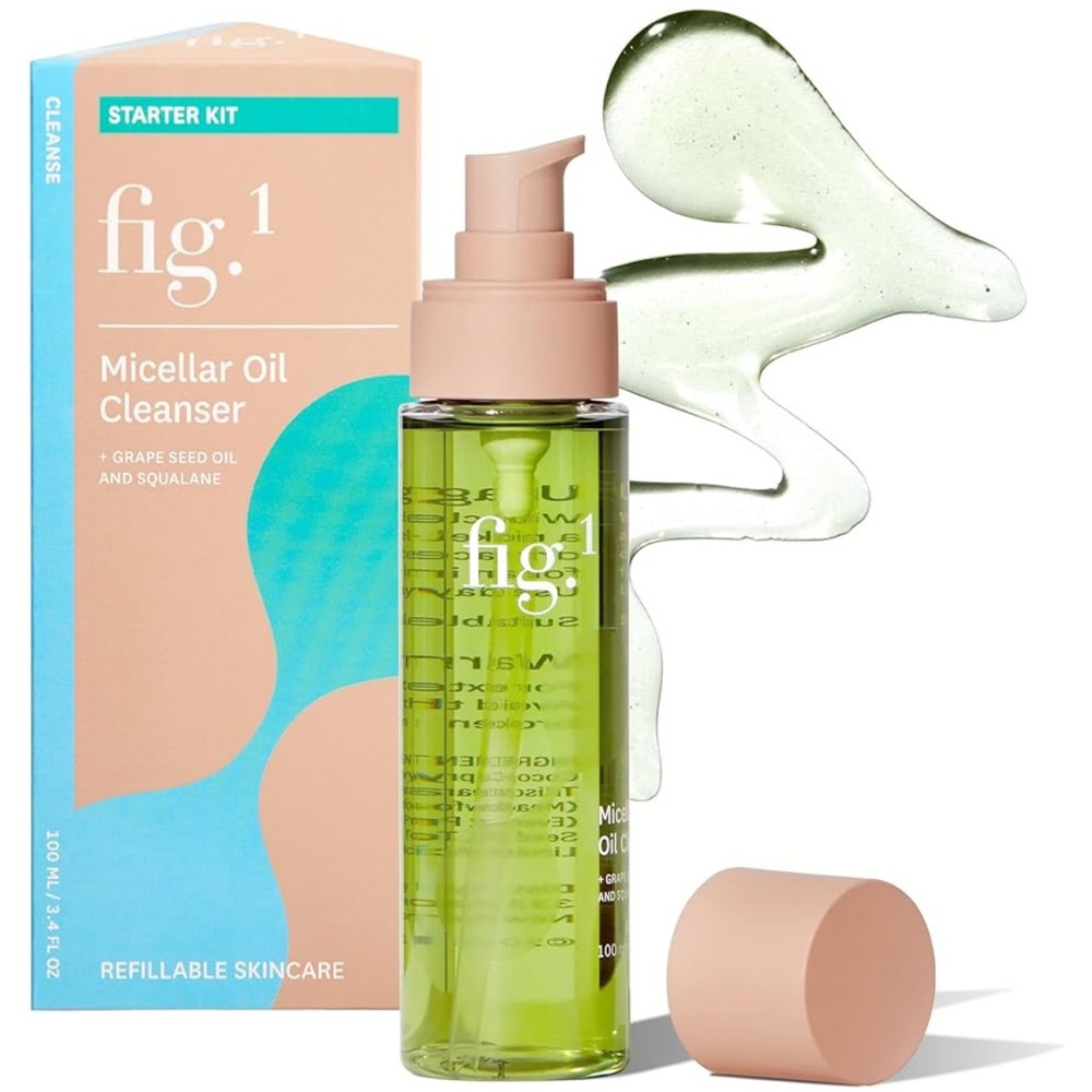 Fig. 1 Micellar Oil Cleanser with Grape seed oil and Squalane 3.4 Fl oz